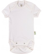 Body cu mânecă scurtă Bio Baby - bumbac organic, 92 cm, 18-24 luni, alb -1