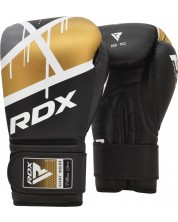 Mănuși de box RDX - BGR-F7, negre/aurii -1