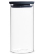 Borcan pentru depozitare Brabantia - Stackable, 1.1 l, Dark Grey	 -1