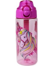 Sticlă ABC 123 - Unicorn roz, 500 ml -1