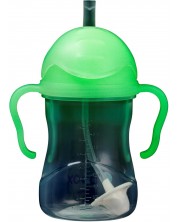 Sticlă cu pai pentru bebeluși b.box - Sippy cup, 240 ml, Glow in the dark