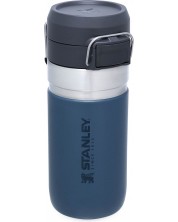 Sticlă de apă Stanley Go - Quick Flip, 0.47 L, albastru inchis -1