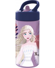 Sticlă cu pai Stor - Frozen, 410 ml -1