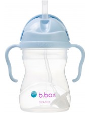 Sticlă cu pai pentru bebeluși b.box - Sippy cup, 240 ml, Bubblegum -1