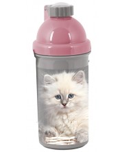 Sticlă de apă Paso Cat - Pisicuță albă, 500 ml -1