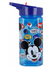 Sticlă cu pai Stor - Mickey, 530 ml