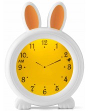 Ceas deșteptător cu lampă de noptieră Alecto - Bunny -1
