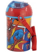 Sticlă cu capac de protecțieа Stor Spider-Man - 450 ml -1