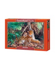 Puzzle Castorland de 3000 piese - Jaguari in jungla