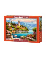 Puzzle Castorland de 2000 piese - Turnul cu ceas din sat