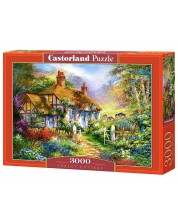 Puzzle Castorland din 3000 de piese - Coliba in padure -1