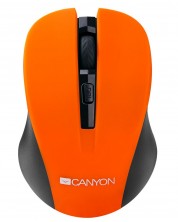 Mouse wireless Canyon Mouse CNE-CMSW1 800/1000/1200 dpi, 4 butoane, portocaliu -1