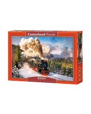 Puzzle Castorland de 1000 piese - Locomotiva cu abur