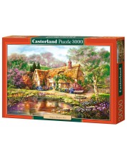Puzzle Castorland de 3000 piese - Amurg peste lacul din Woodgreen