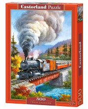 Puzzle Castorland de 500 piese - Trecerea trenului