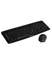 Tastatura + mouse CANYON USB Standard KB, Water resistant BG layout, negre -1