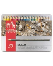 Creioane acuarele colorate Caran d'Ache Pablo – 30 de culori -1