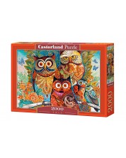 Puzzle Castorland din 2000 de piese - Bufnite -1
