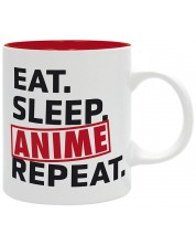 Cană The Good Gift Adult: Humor - Eat, Sleep, Anime, Repeat -1