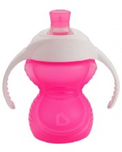Ceașcă cu mânere Munchkin - Click Lock, 237 ml, roz