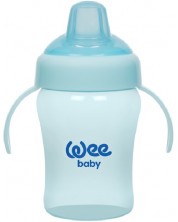 Cupa cu manere Wee Baby Colorful, 240 ml, albastru