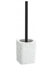 Perie de toaletă Wenko - Villata, 11,2 x 37 x 10 cm, alb -1