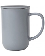 Ceașcă de ceai cu strecurătoare Viva Scandinavia - Minima Sea Salt, 500 ml, gri -1