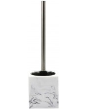Pensulă de toaletă Inter Ceramic - Lane, 13,5 x 39 cm, marmură albă