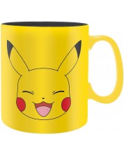 Pahar ABYstyle Games: Pokemon - Pikachu Face, 460 ml -1
