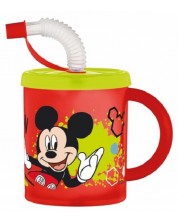 Ceașcă cu pai și mâner  Disney - Mickey, 210 ml
