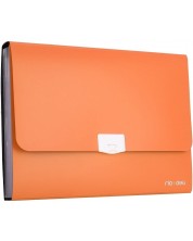 Geanta pentru documente Deli Rio - E38125, cu 7 compartimente, portocalie -1