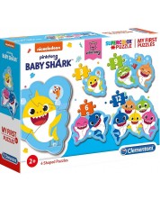 Puzzle pentru bebelusi Clementoni 4 in 1 - Baby Shark