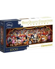 Puzzle panoramic Clementoni din 1000 de piese - Orchestra Disney -1