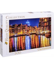 Puzzle Clementoni din 500 de piese - Amsterdam, Olanda -1