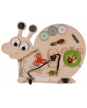 Tablă de lemn Montessori - Moni Toys - Melc -1