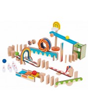 Domino din lemn cu activitate Tooky Toy -1