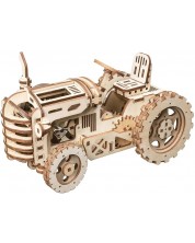 Puzzle 3D din lemn Robo Time din 135 de piese - Tractor -1