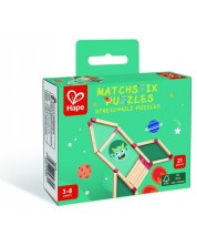 Puzzle educativ din lemn Hape - Matchstix Puzzles, 21 piese - imagine 1