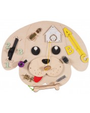 Tablă de lemn Montessori - Moni Toys - Câine -1