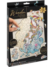 Puzzle 3D pentru copii Grafix din 130 de piese - Unicorn