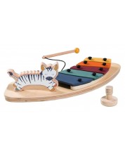 Jucărie din lemn pentru scaun înalt Hauck - Alpha+/Beta+, Zebra