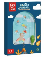 Jucărie din lemn Hape - Pinball de buzunar, sortiment