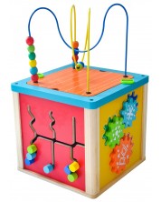 Jucărie din lemn Acool Toy - Cub multifuncțional -1