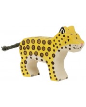 Figurină din lemn Goki - Leopard, mică