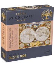 Puzzle din lemn Trefl din 1000 de piese - Harta veche -1