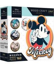 Puzzle din lemn Trefl de 160 de piese - Retro Mickey Mouse