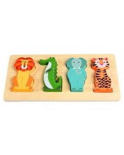Puzzle din lemn Rex London Colourful Creatures - Animale