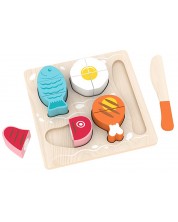 Set din lemn Acool Toy - Alimente pentru tăiere -1