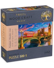  Puzzle din lemn Trefl de 500+1 piese - Big Ben, Londra