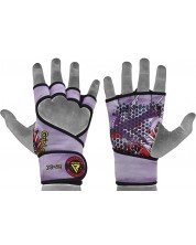 Mănuși de fitness pentru femei RDX - T6 Grips de haltere, violet -1